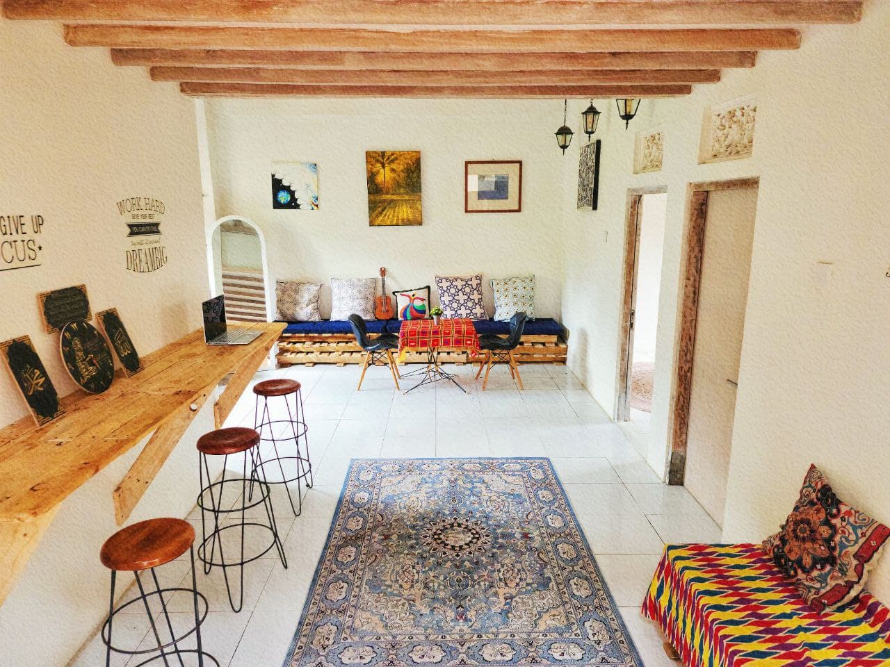 Work space at La Portal Shamballah